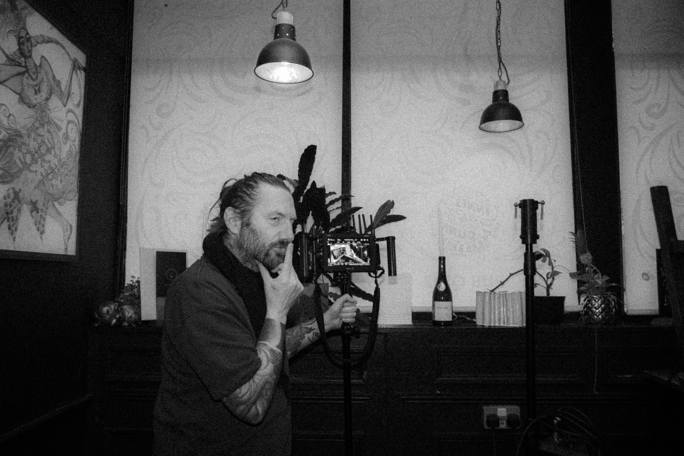 Alec Bowman_Clarke operating a cinema camera on DOG VIOLET
